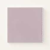 カスタムモノグラムモダン、メイブカラー ノートブック (裏面)