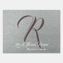 カスタムモノグラムヤード標識