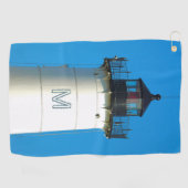 カスタムモノグラムライトハウスゴルフタオル ゴルフタオル (横)