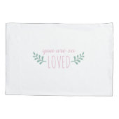 カスタムモノグラムリースフローラガール枕ローケース牧師 枕カバー (裏面)