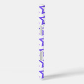 カスタムモノグラムレターパステルパープルスターパターン Case-Mate iPhoneケース (裏面 / 右)