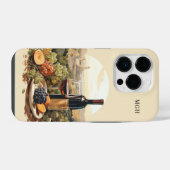 カスタムモノグラムワインラバーズ iPhoneケース (裏面横)