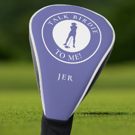カスタムモノグラム入り「バーディーと話して!」ゴルフクラブヘッドカバー ゴルフヘッドカバー