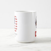 カスタムモノグラム写真50thパパグランドパ誕生日 コーヒーマグカップ (中央)