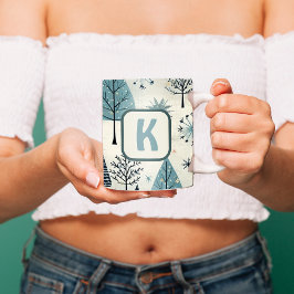 カスタムモノグラム冬は来の コーヒーマグカップ