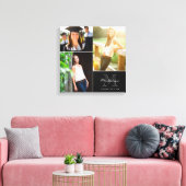 カスタムモノグラム卒業2014 Photo Collage キャンバスプリント (インサイチュ (リビング))