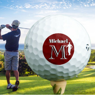 カスタムモノグラム名ゴルファー ゴルフボール