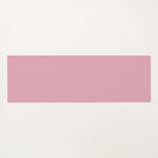 カスタムモノグラム名ピンクパターン ヨガマット (裏面(横))