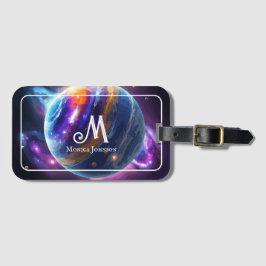 カスタムモノグラム名プラネット銀河系 ラゲッジタグ