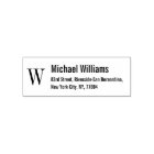 カスタムモノグラム名プロフェッショナル差出人住所