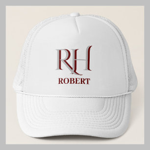 カスタムモノグラム名ボール キャップ