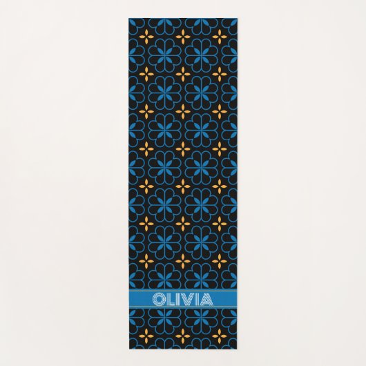 カスタムモノグラム名地中海のスタイルヨガマット ヨガマット (正面)