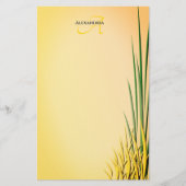 カスタムモノグラム名草縁ど文具 便箋 (正面)