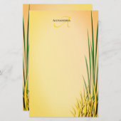 カスタムモノグラム名草縁ど文具 便箋 (正面/裏面)