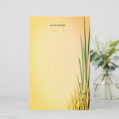 カスタムモノグラム名草縁ど文具 便箋 (スタンド正面)