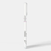 カスタムモノグラム名葉紫の果実アート Case-Mate iPhoneケース (裏面 / 右)