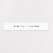 カスタムモノグラム名衣類ラベルブラックオンホワイト ラベル (デザイン1)