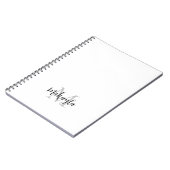 カスタムモノグラム名 ノートブック (左側)