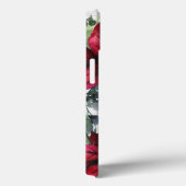 カスタムモノグラム名Red Poinsettia Case-Mate iPhoneケース (裏面 / 右)