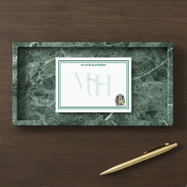 カスタムモノグラム手描きダックスフントMartiniガラス ポストイット