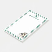 カスタムモノグラム手描きドイツの羊飼い ポストイット (アングル)