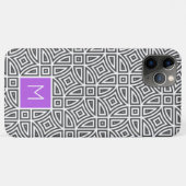 カスタムモノグラム抽象パターン フォンケース Case-Mate iPhoneケース (裏面(横))