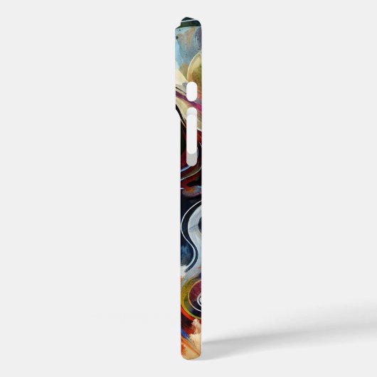 カスタムモノグラム抽象芸術女性ポートレート電話ケース Case-Mate iPhoneケース (裏面 / 左)