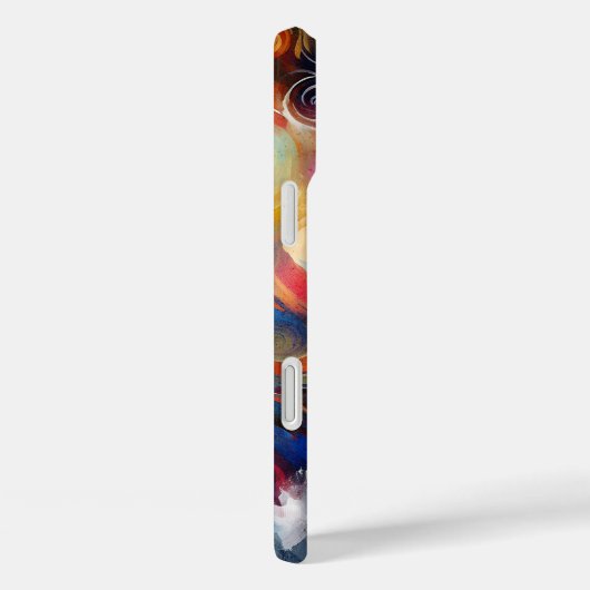 カスタムモノグラム抽象芸術女性ポートレート電話ケース Case-Mate iPhoneケース (裏面 / 右)