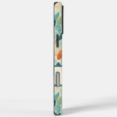 カスタムモノグラム水彩葉模様 Case-Mate iPhoneケース (裏面 / 右)