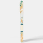 カスタムモノグラム水彩葉模様 Case-Mate iPhoneケース (裏面 / 左)