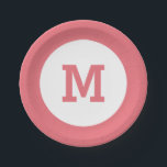 カスタムモノグラム紙プレート ペーパープレート<br><div class="desc">イニシャルを変更します。詳細については、マイストア(PATTERNS > MODOGRAMS & FRAMES)を参照してくカスタムださい。テンプレート製品</div>