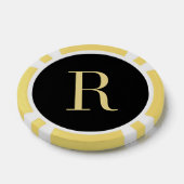 カスタムモノグラム結婚の父の日トランプのポーカーチップ ポーカーチップ (シングル)