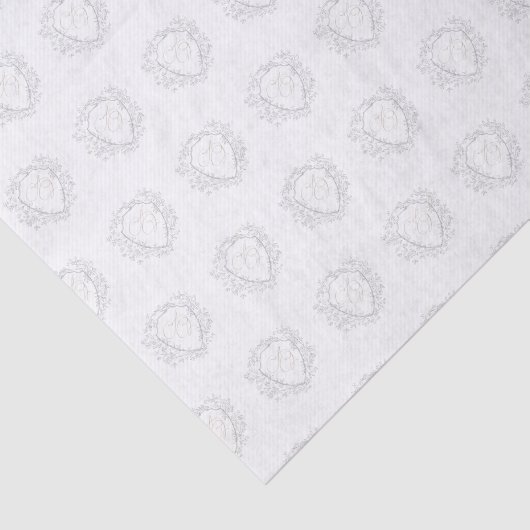 カスタムモノグラム結婚ズスイートアナスタシア&ジョン 薄葉紙 (詳細)