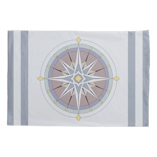 カスタムモノグラム航海のスタイル枕ローケース、改訂 枕カバー (裏面-左)