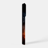 カスタムモノグラム野球の炎 iPhoneケース (右側面)