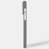 カスタムモノグラム銀グリッタードリップメタル Case-Mate iPhoneケース (裏面 / 左)