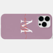 カスタムモノグラム電話ケース – パーソナライズされた Case-Mate iPhoneケース (裏面 (横))