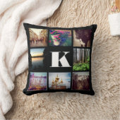 カスタムモノグラム8インスタグラム写真枕 クッション (ブランケット)
