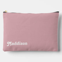 カスタムモノグラム、ほこりっぽいピンクのレトロタイポグラフィ