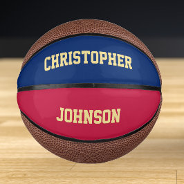 カスタムモノグラム チーム クラブ 学校 プレーヤー名 ミニバスケットボール
