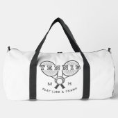 カスタムモノグラム&ネームTENNIS ダッフルバッグ (正面)