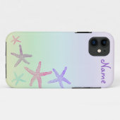カスタムモノグラム ヒトデ パステルカラー Case-Mate iPhoneケース (裏面(横))