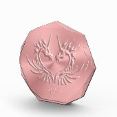 カスタムモノグラム、ピンク、スカリー・ドラゴンハート フォトブロック (右)