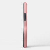 カスタムモノグラム、ピンク、鱗状ドラゴンハートケースマット Case-Mate iPhoneケース (裏面 / 右)