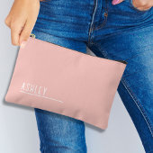 カスタムモノグラム、ピーチピンク新線 アクセサリーポーチ