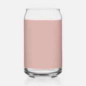 カスタムモノグラム、モダン赤面ピンク ガラス缶 (左)