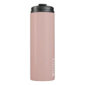 カスタムモノグラム、モダン赤面ピンク タンブラー (正面)