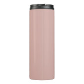 カスタムモノグラム、モダン赤面ピンク タンブラー (裏面)