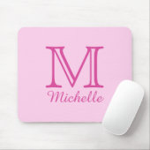 カスタムモノグラム、名前と色のマウスパッド マウスパッド (マウス)