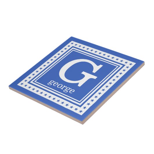 カスタムモノグラム、名前&カラータイル タイル (側面)